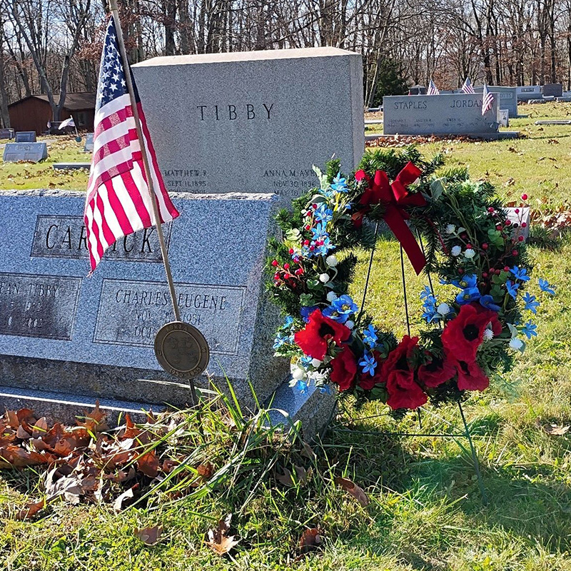 Custom Memorial Faux Wreath